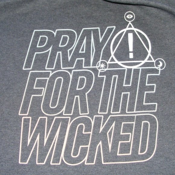 PANIC AT THE DISCO Hoodie Sweatshirt, L, Pray for the Wicked, Gray - Picture 7 of 11